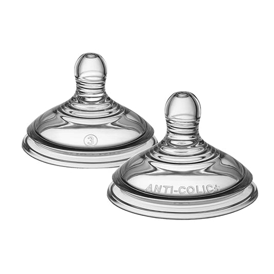 Mamaderas anticólicos Tommee Tippee Advanced de flujo rápido, 6+ meses, paquete de 2