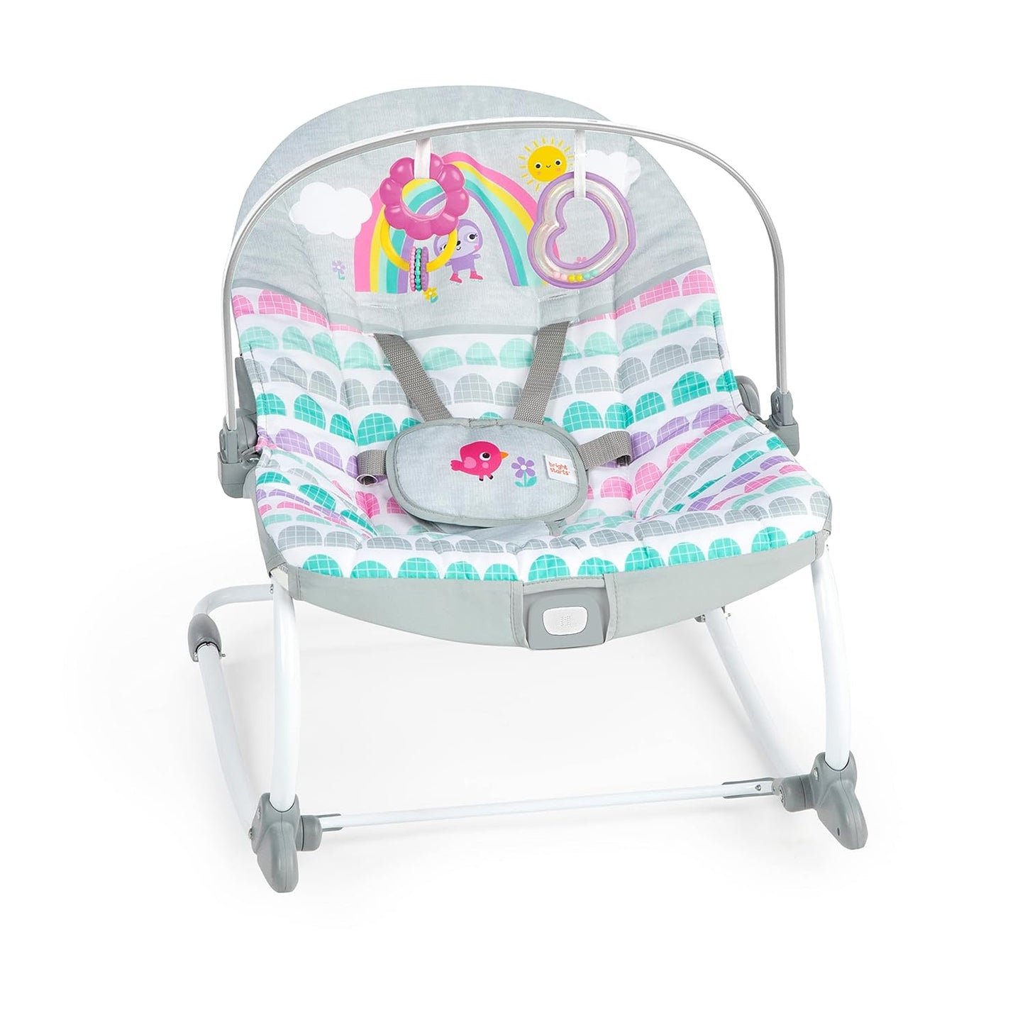Silla Vibradora Mecedora Bright Starts 2 En 1 Rainbow