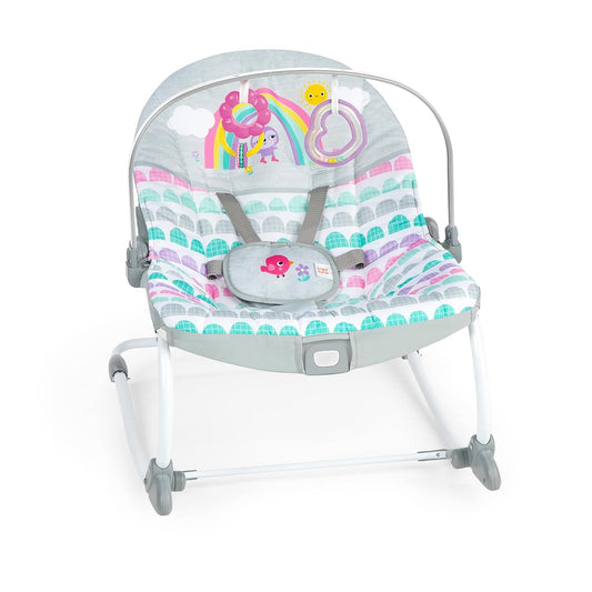 Silla Vibradora Mecedora Bright Starts 2 En 1 Rainbow