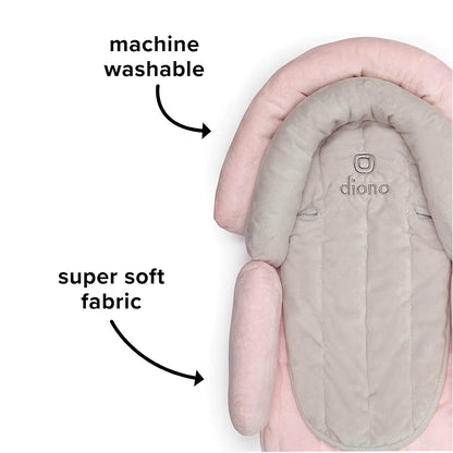 Almohada Diono Cuddle Soft 2 en 1 para cabeza, cuello y cuerpo de bebé recién nacido