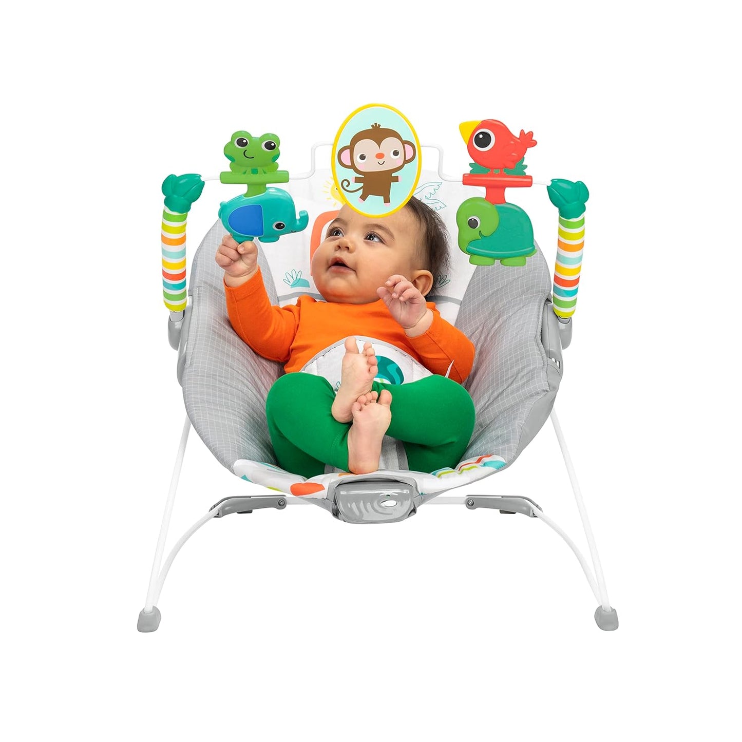 Bright Starts - Asiento cómodo para bebé con vibración relajante y juguetes, unisex, 0-6 meses