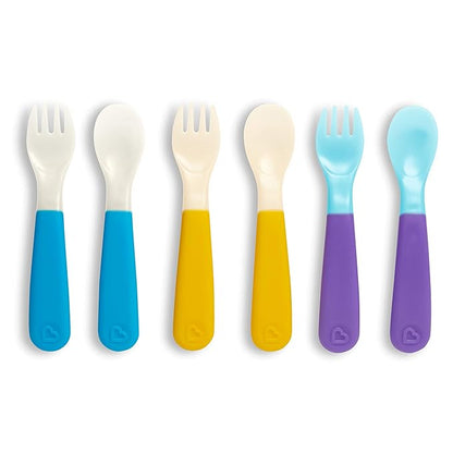 Tenedores y cucharas Munchkin Color Reveal, paquete de 6