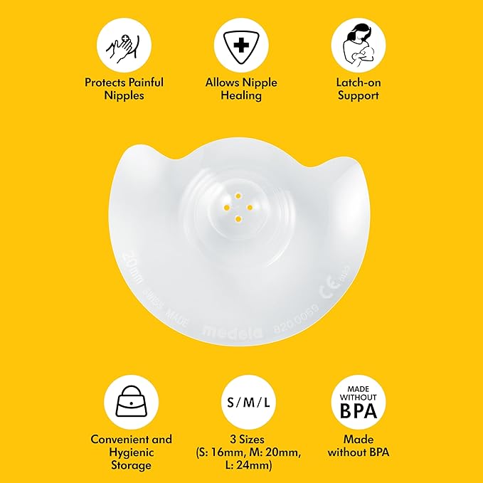 Protectores de pezón Medela, Talla M (20 mm)