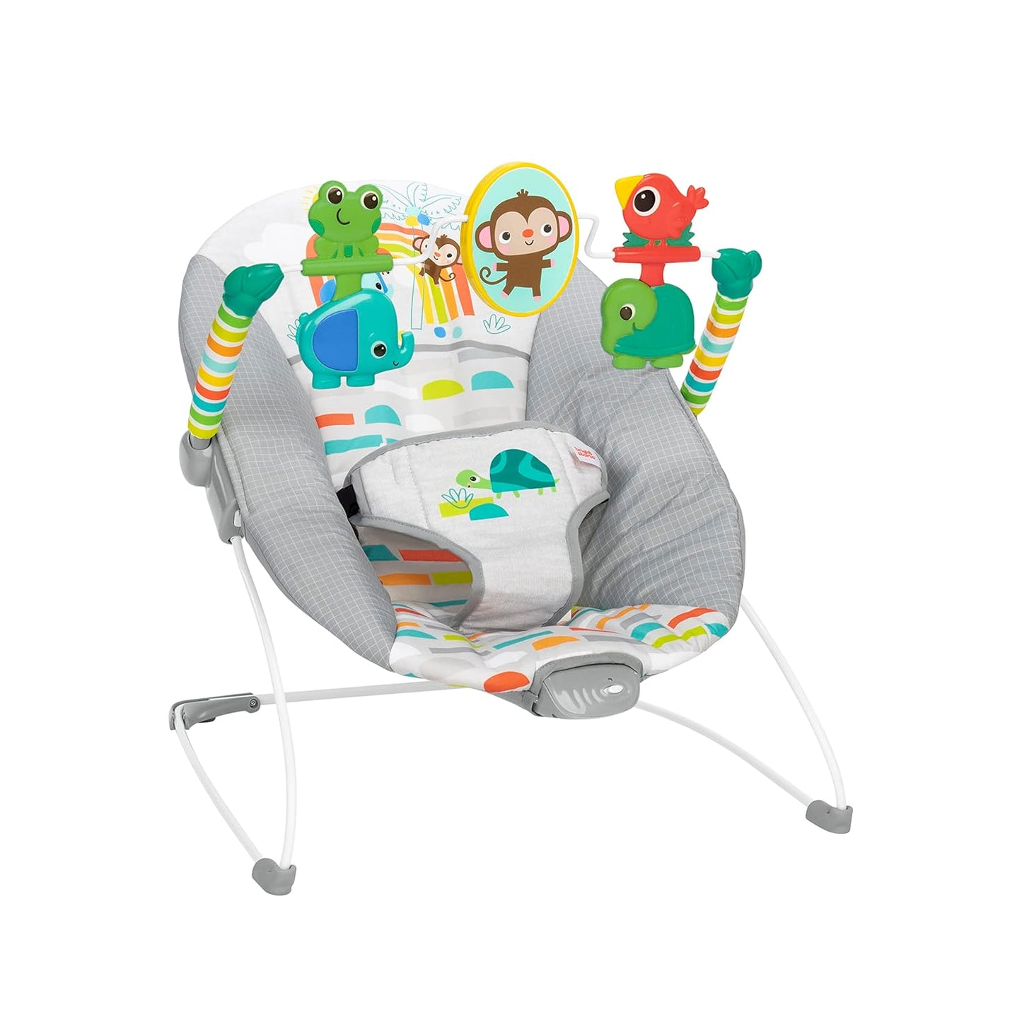 Bright Starts - Asiento cómodo para bebé con vibración relajante y juguetes, unisex, 0-6 meses