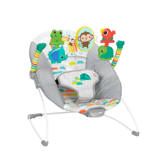 Bright Starts - Asiento cómodo para bebé con vibración relajante y juguetes, unisex, 0-6 meses