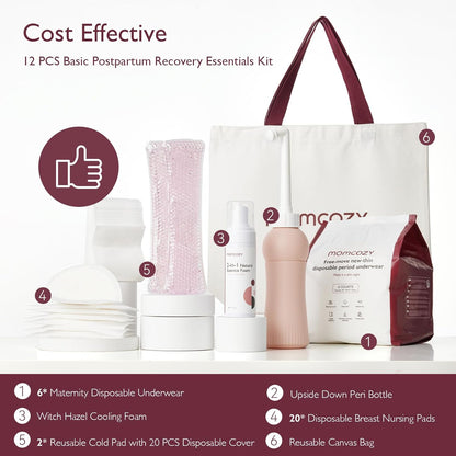 Kit esencial de recuperación posparto Momcozy