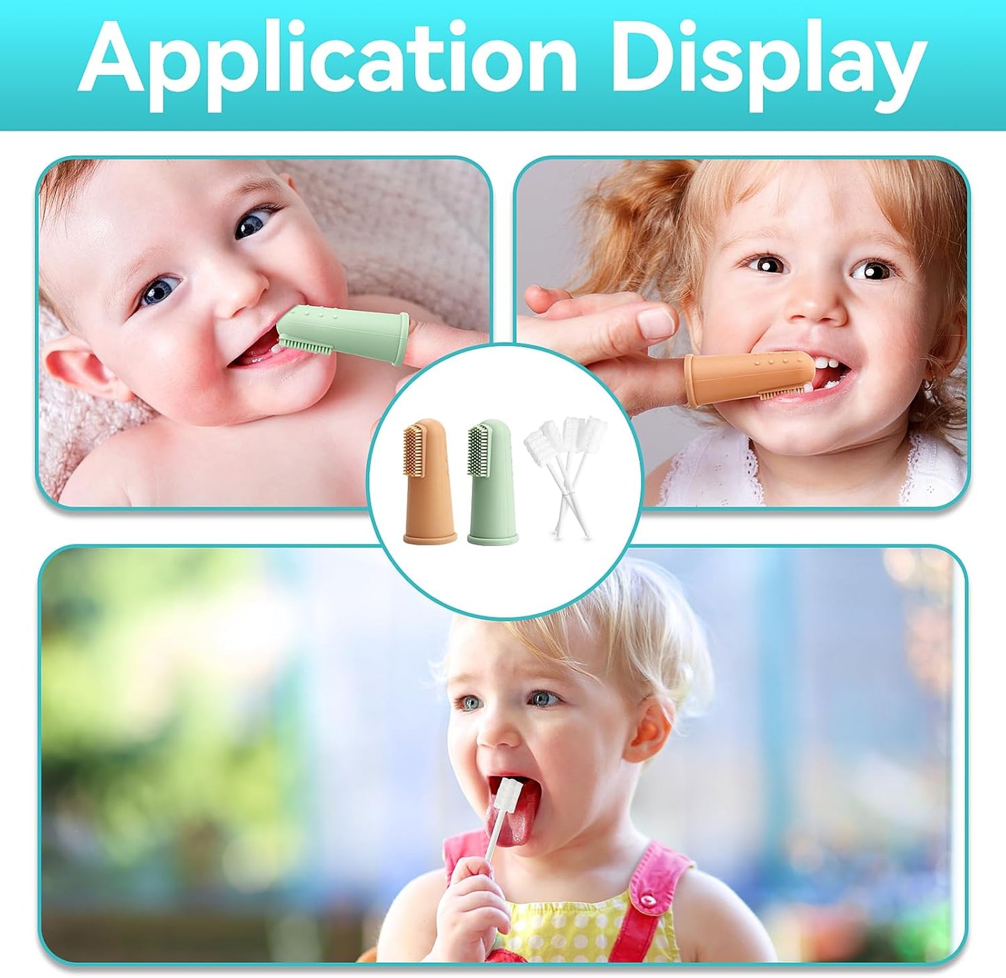 Kit de limpieza bucal con limpiador de lengua para bebés