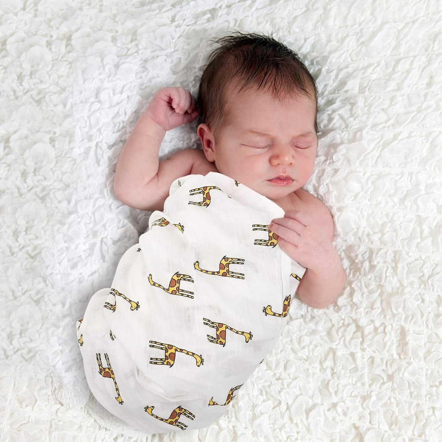 Manta Individual para envolver bebés unisex, suave y sedosa, de muselina de bambú, manta neutra para recibir a niños y niñas, 47 x 47 pulgadas.