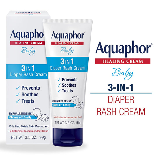 Crema para la dermatitis del pañal Aquaphor con óxido de zinc