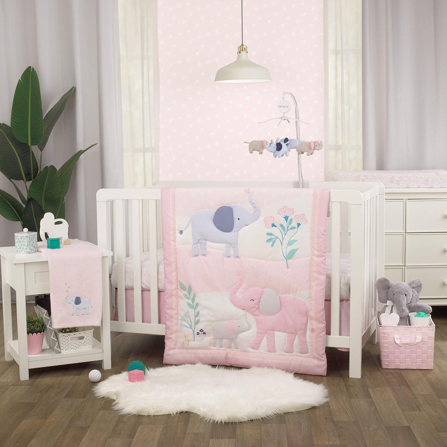 Juego de ropa de cama para cuna de 3 piezas
