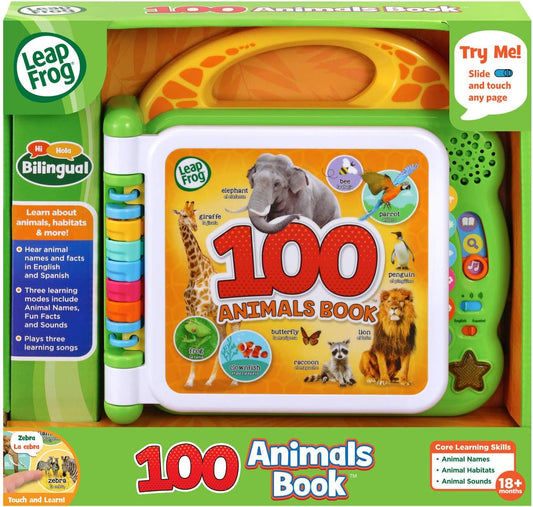Libro LeapFrog 100 Animales, inglés/español
