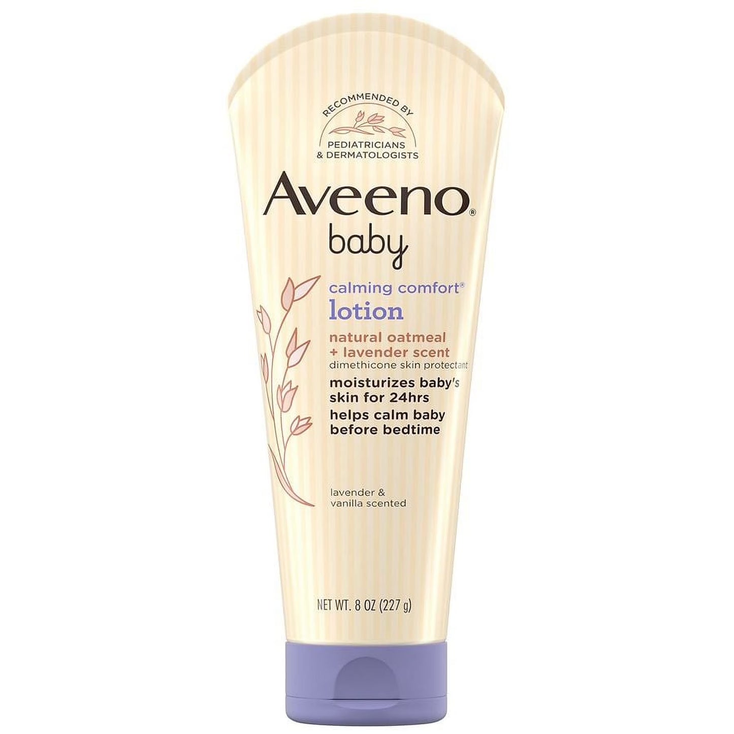 Loción hidratante Aveeno Baby Calming Comfort con lavanda, vainilla y avena natural, 8 fl. oz