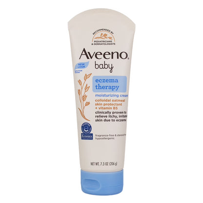 Crema hidratante Aveeno Baby para el tratamiento del eccema