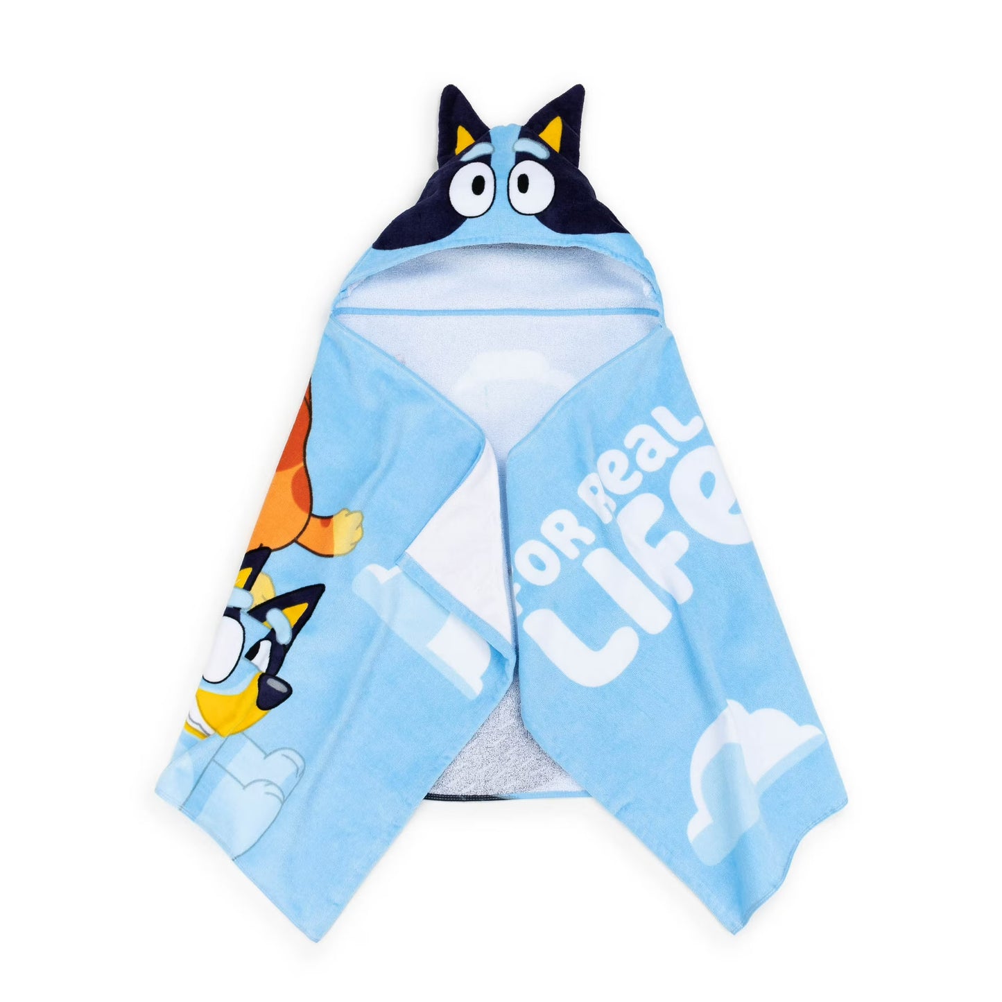 Toalla de algodón con capucha para niños Bluey