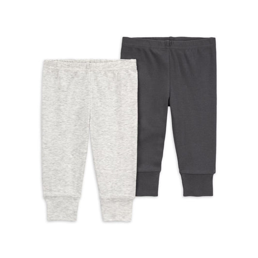 Carter's  Pantalones para Bebé Niño Paquete de 2 - Gris