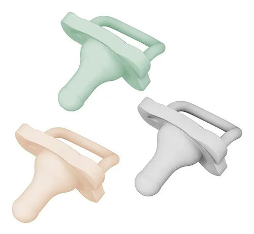 Dr. Brown's HappyPaci - Chupete de silicona 100%, sin BPA,  paquete de 3 unidades