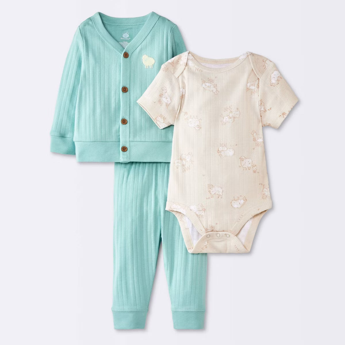 Conjunto de 3 piezas para bebé niño Cloud Island