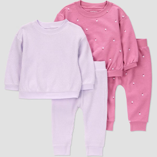 Conjunto de 4 piezas para bebé niña Carter's