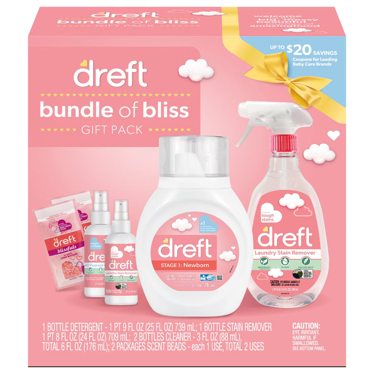 Paquete de regalo de detergente para ropa Dreft Original Bundle of Bliss