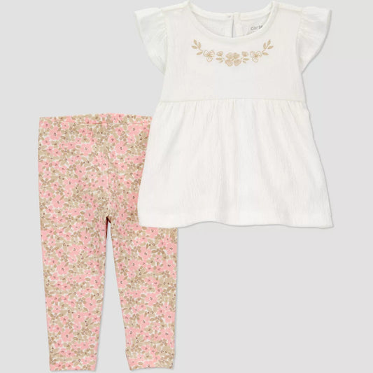 Set de 2 piezas Carters Floral