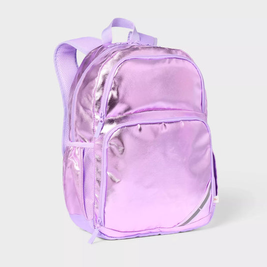 Mochila clásica para niños de 17'' - Cat & Jack Metallic Purple
