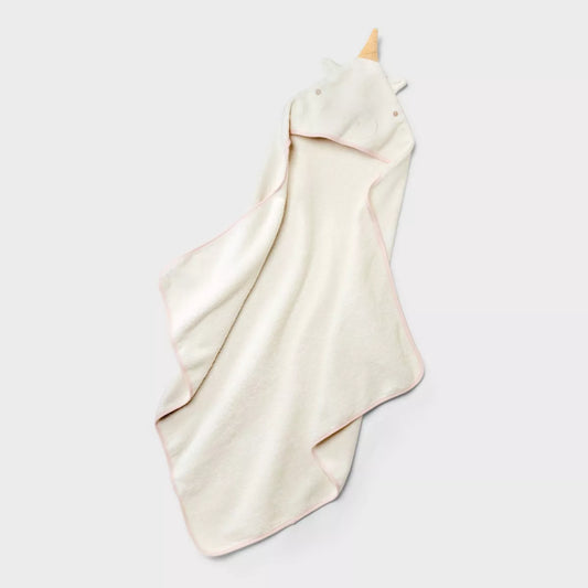 Toalla de baño con capucha de unicornio para bebé niña de Cloud Island