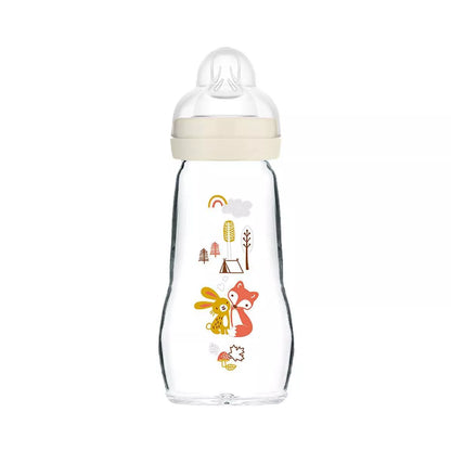Biberón de vidrio MAM Feel Good (8 onzas, Unisex)