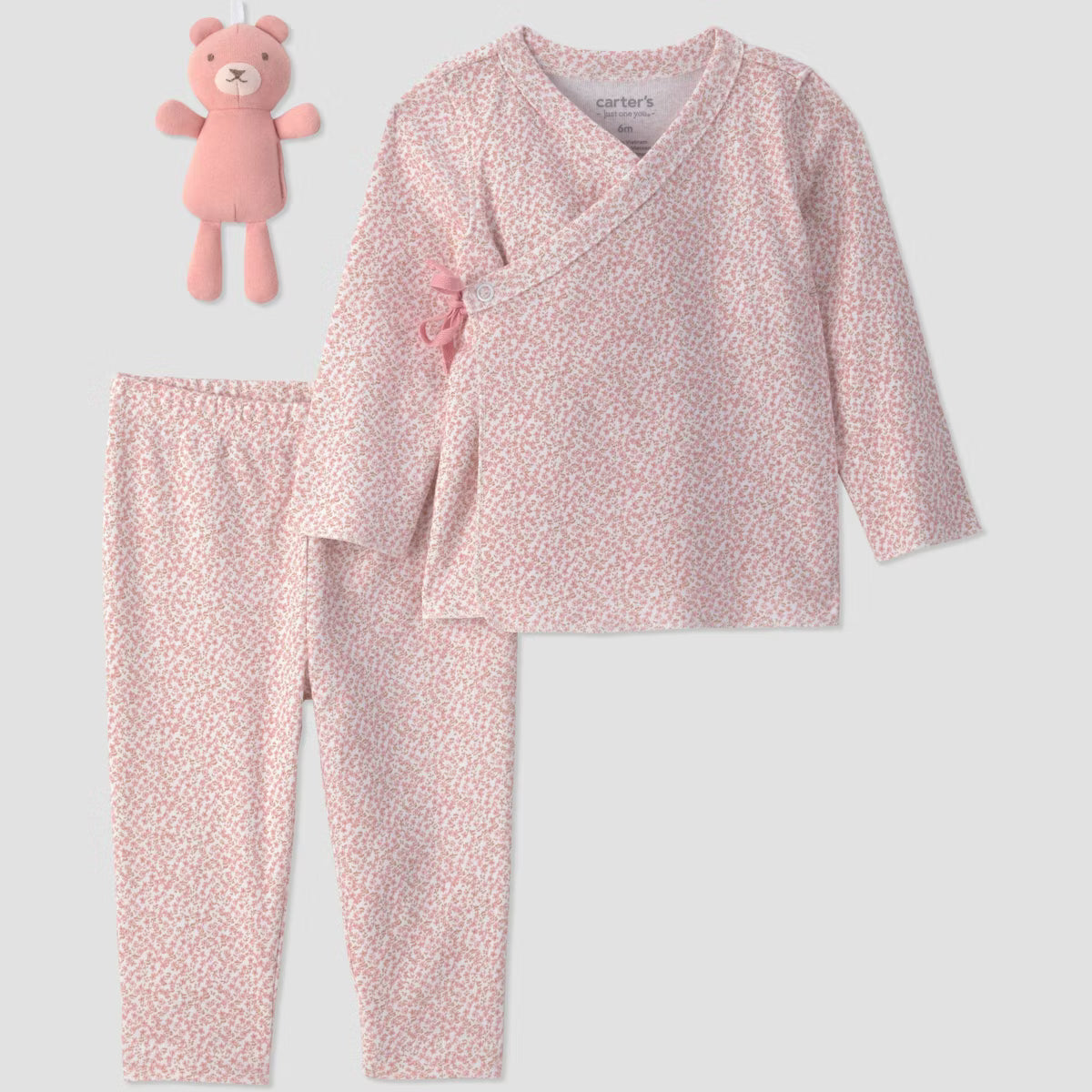 Conjunto de 3 piezas para bebé niña de Carter's  - Rosado