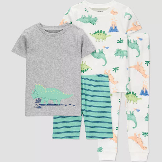 Conjunto de pijama de 4 piezas para niño Carter's - Dino