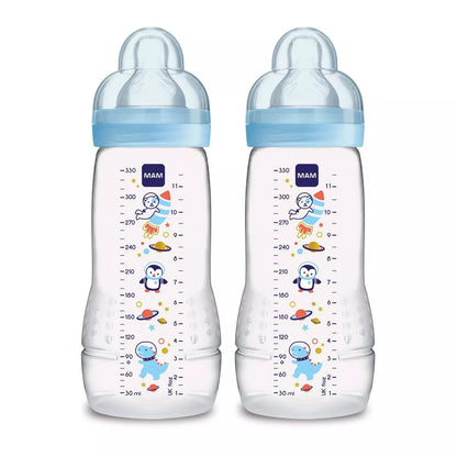 Biberones MAM Easy Active de 11 oz, Azul