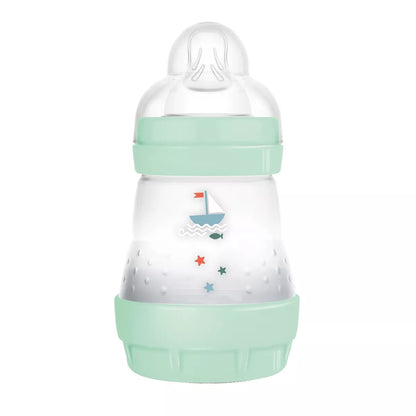 Biberón anticólicos MAM Easy Start de 5 oz, paquete de 1, verde