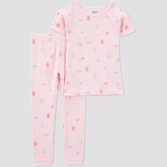 Pijama de 2 piezas para niña Carter's - Pájaros