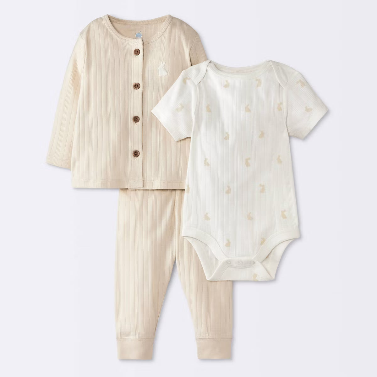 Conjunto de 3 piezas para bebé niño Cloud Island