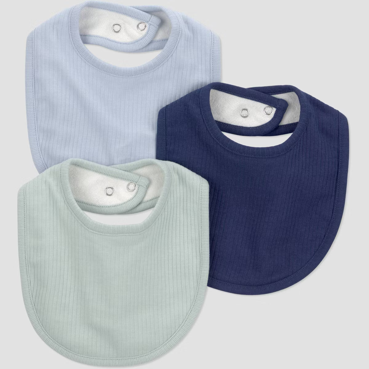 Baberos para bebé niño Carter's (paquete de 3) - Verde/Azul