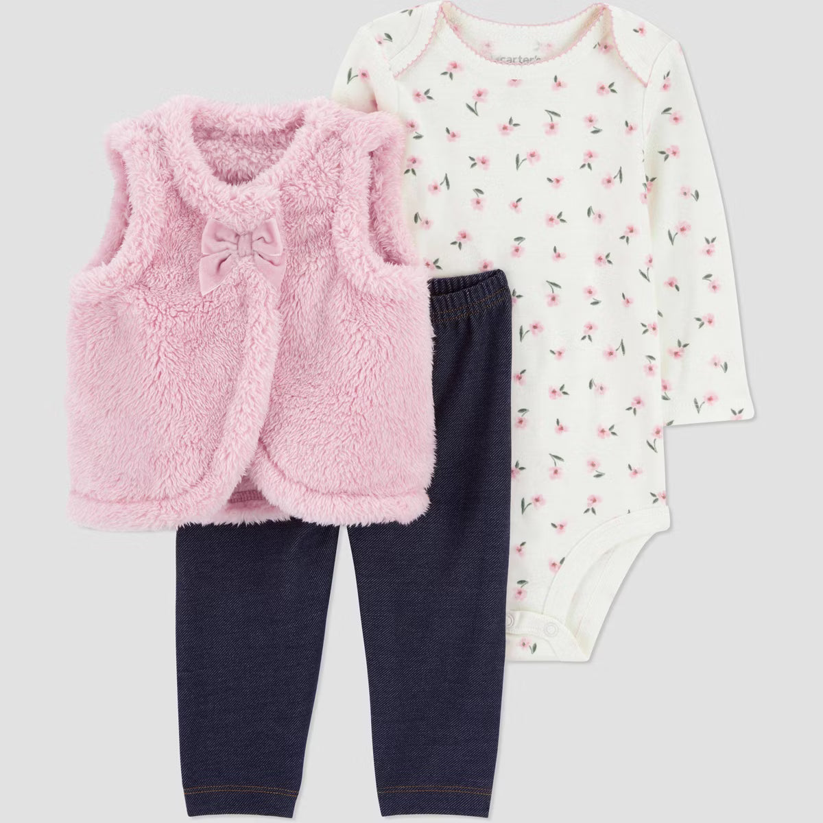 Conjunto de 3 piezas para bebé niña Carter's