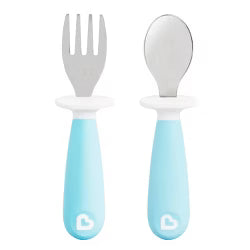 MUNCHKIN Set Cuchara & Tenedor (AZUL)