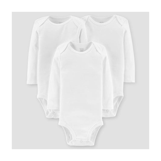 Mamelucos Carter´s manga larga blancos