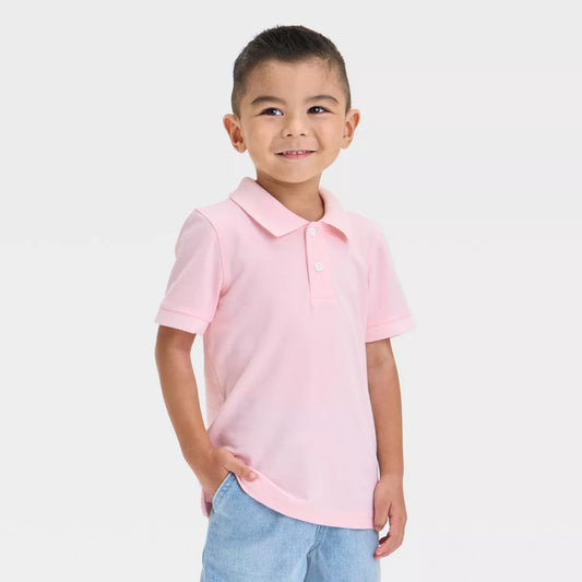 Camisa Polo de rayas de manga corta para niño - Cat & Jack™ Rosa