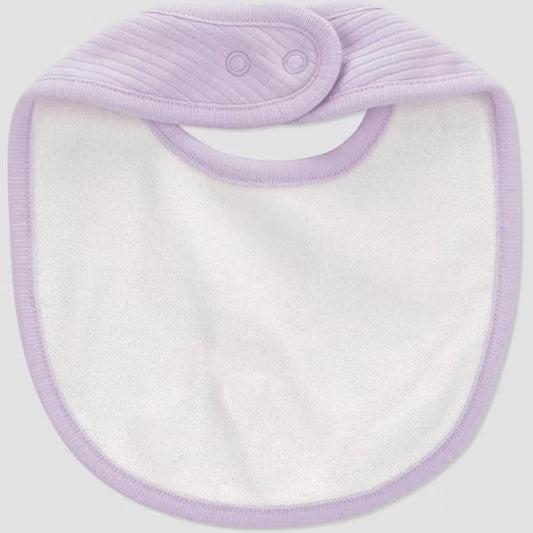 Baberos para bebé niño Carter's (paquete de 3) - Rosa/Morado