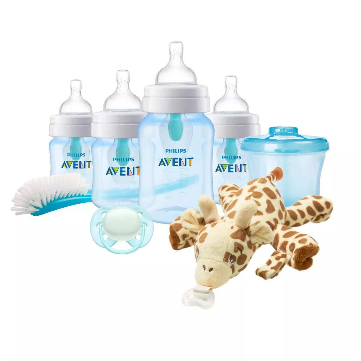 Set de regalo para recién nacidos Biberón anticólicos Philips Avent, azul