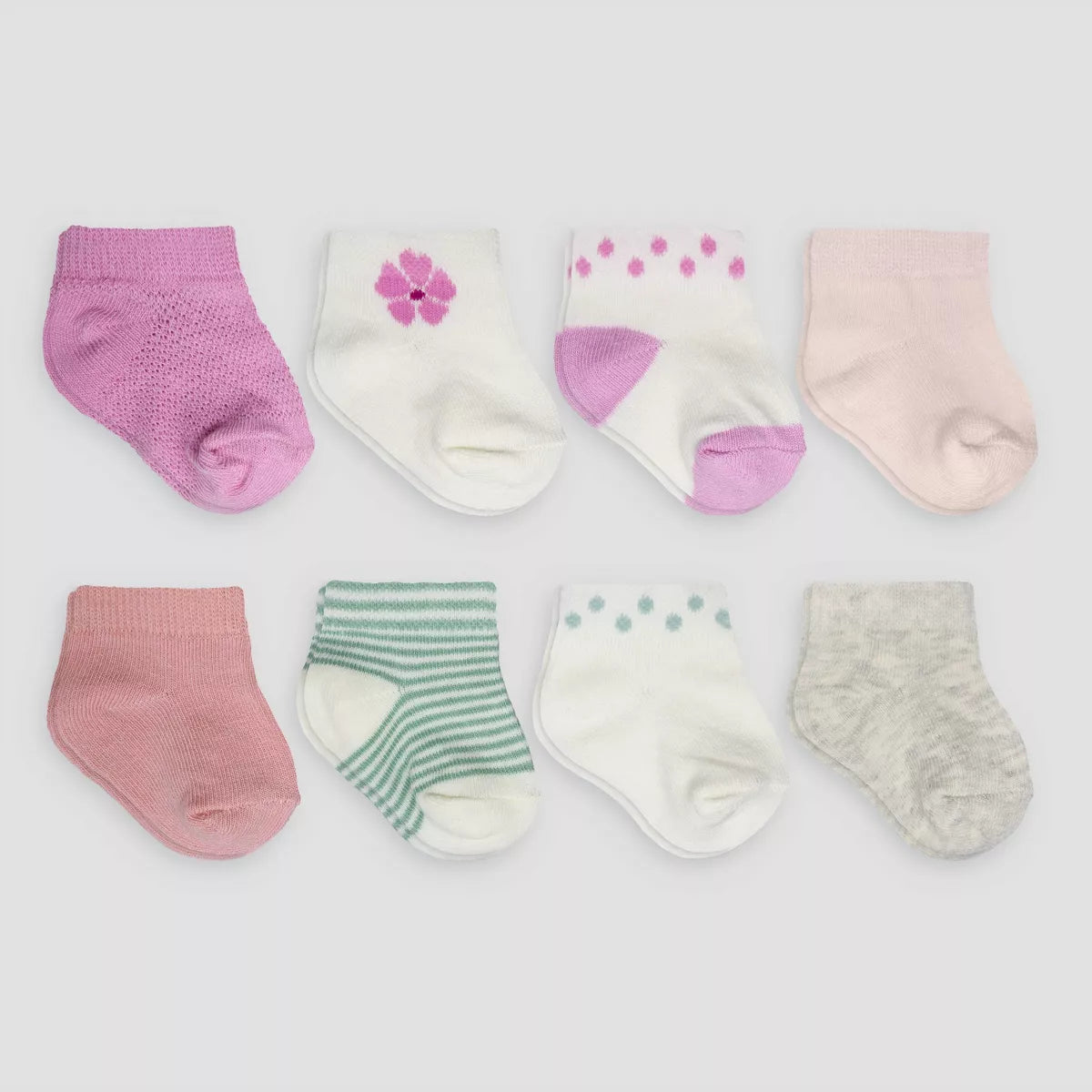 Calcetines Carter's para bebé niña, paquete de 8, floral