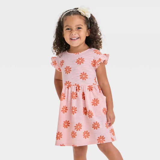Vestido de margaritas para niña pequeña - Cat & Jack™ Melocotón