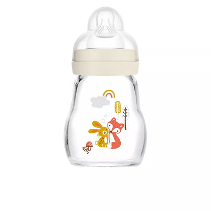 Biberón de vidrio MAM Feel Good (5 onzas, unisex)