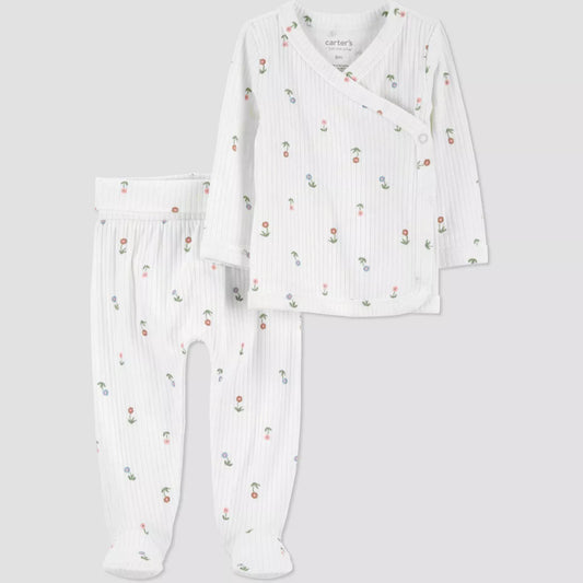 Set de Carters 2 piezas Floral