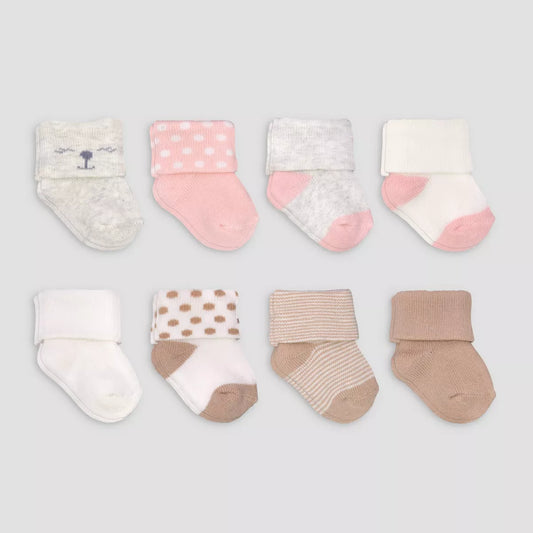 Calcetines Carter's para bebé niña, paquete de 8