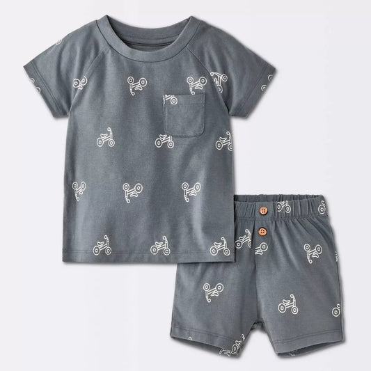 Conjunto de 2 piezas para bebé niño Cloud Island