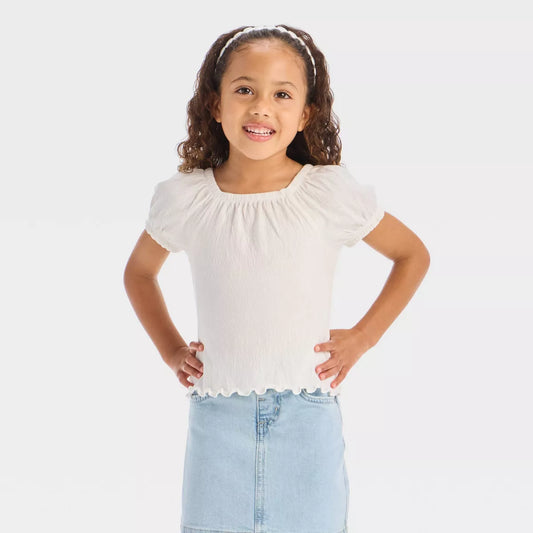 Camisa lisa para niña - Cat & Jack™ Blanca