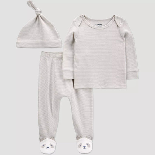 Conjunto de 3 piezas bebé niño Carter's - Panda