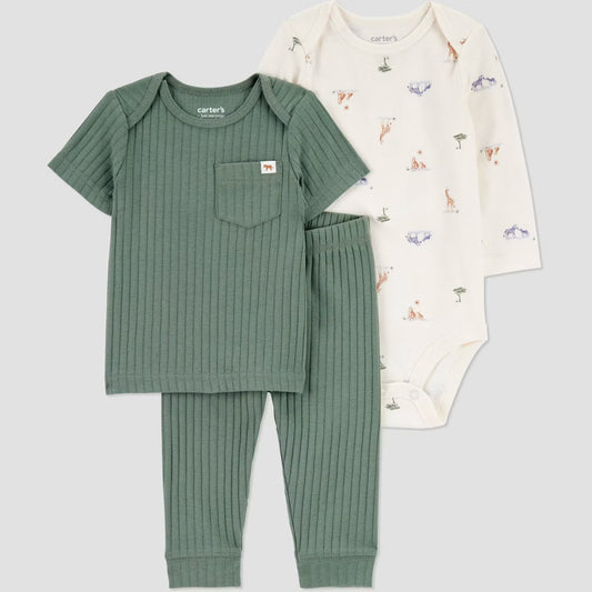 Conjunto de 3 piezas para bebé niño Carter's
