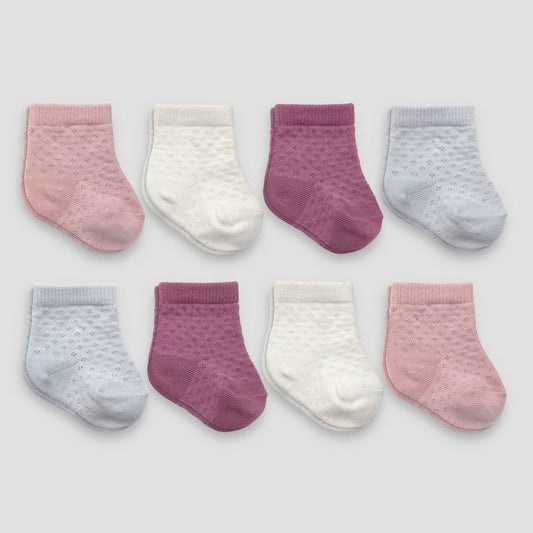 Calcetines de punto para bebé niña Carter's (paquete de 8)